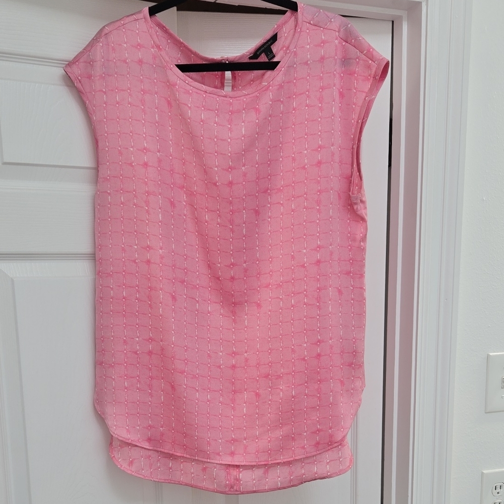 Banana Republic Pink Textured Blouse